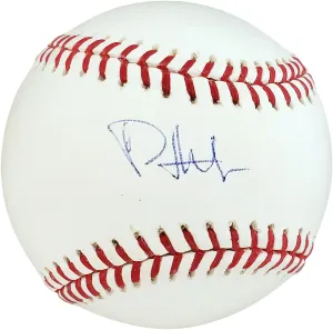 Phillip Hughes Autographed Official MLB Baseball New York Yankees Steiner Holo SKU #179444