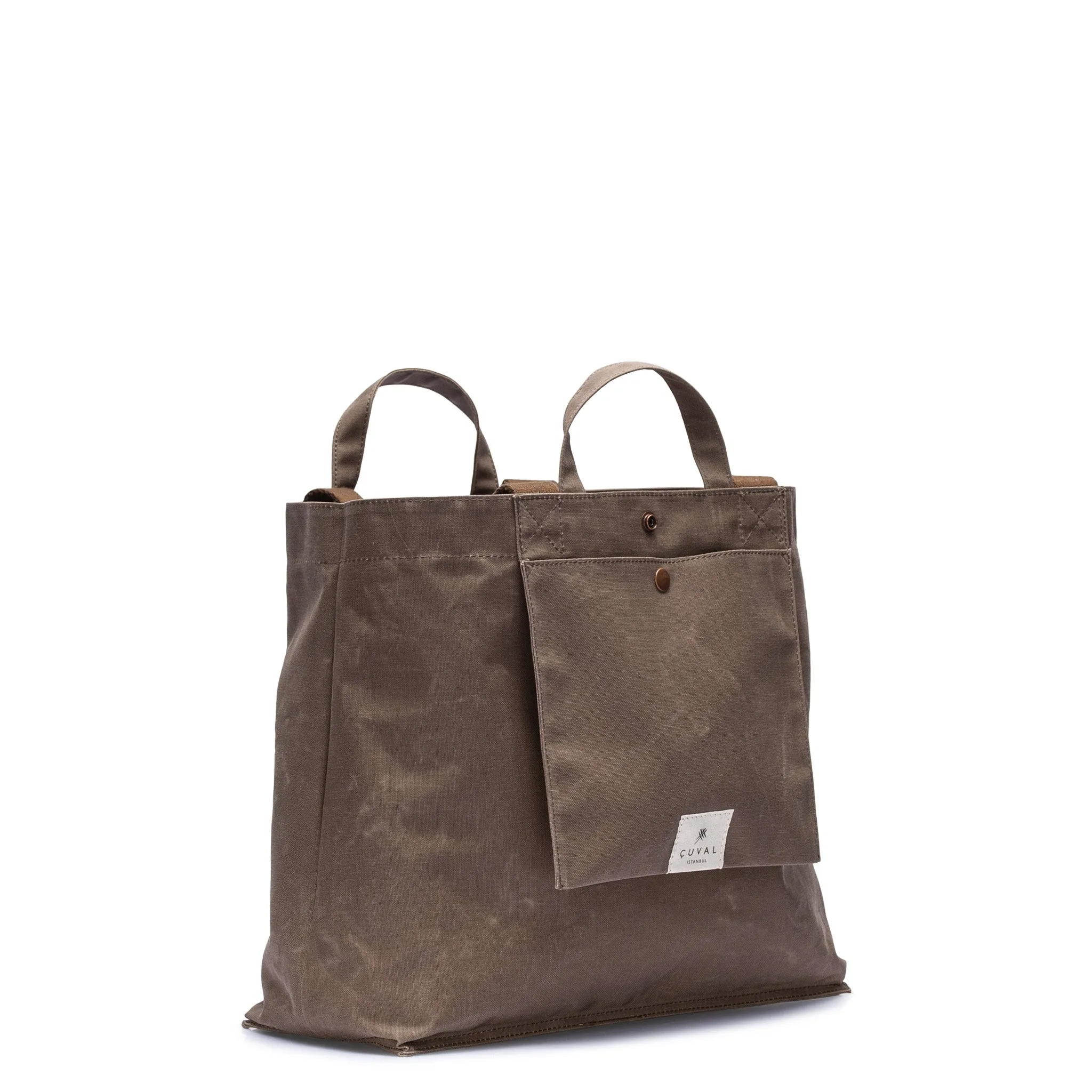 PRE-ORDER ONLY No. 204 Large Tote Wood (REVERSIBLE)