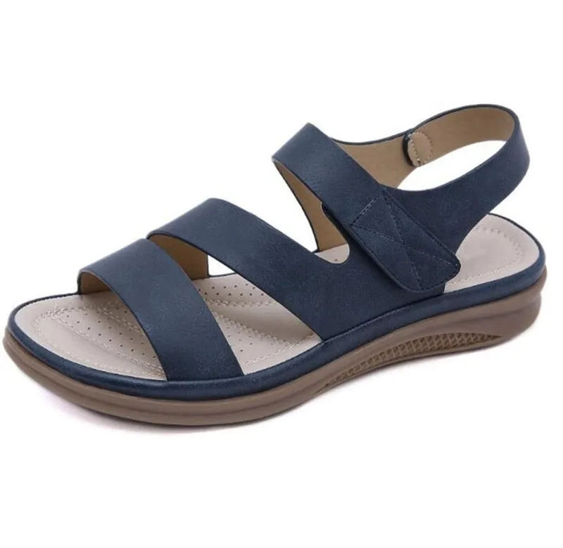 Purpdrank - summer shoes women retro women beach sandals round head slope comfortable light sandals women casual shoes