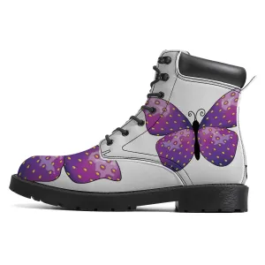 Purple Butterfly Vegan | Boots Customized | Shoe Zero