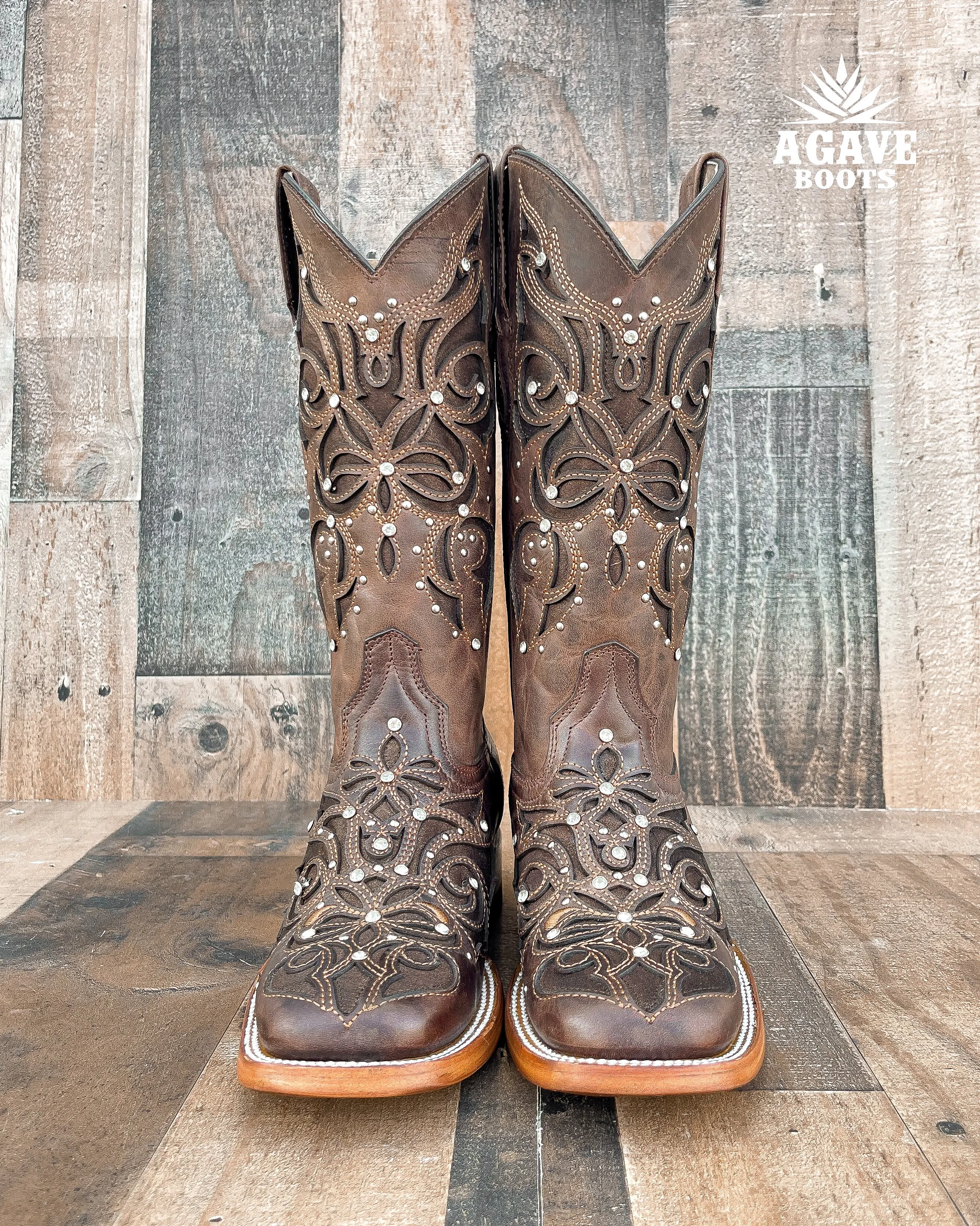 "MIRANDA" | WOMEN SQUARE TOE COWBOY BOOTS