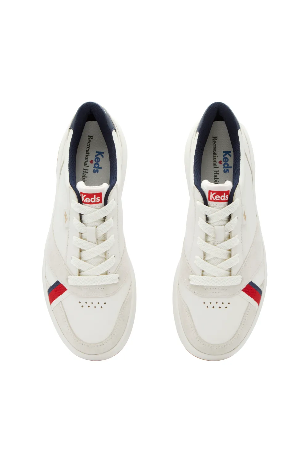 Recreational Habits x Keds Court Sneaker In Red, White, and Blue