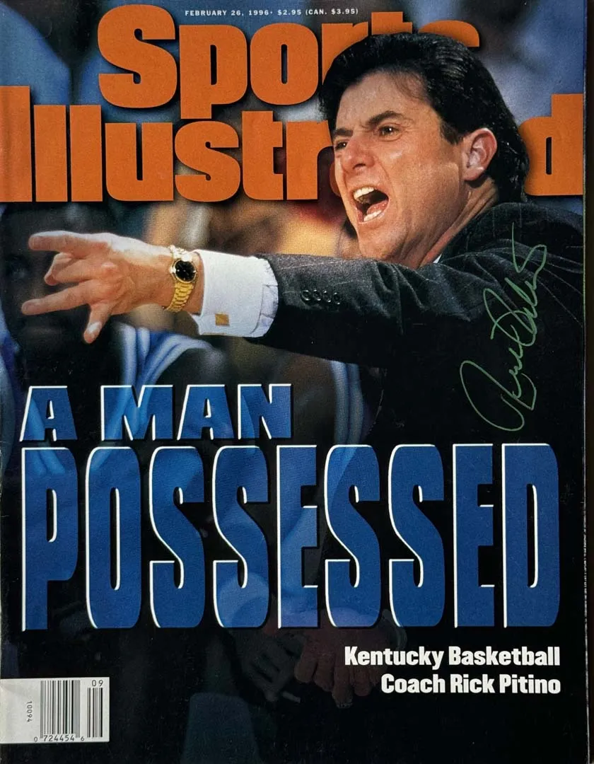 Rick Pitino Signed Sports Illustrated 2/26/1996 Issue (JSA)