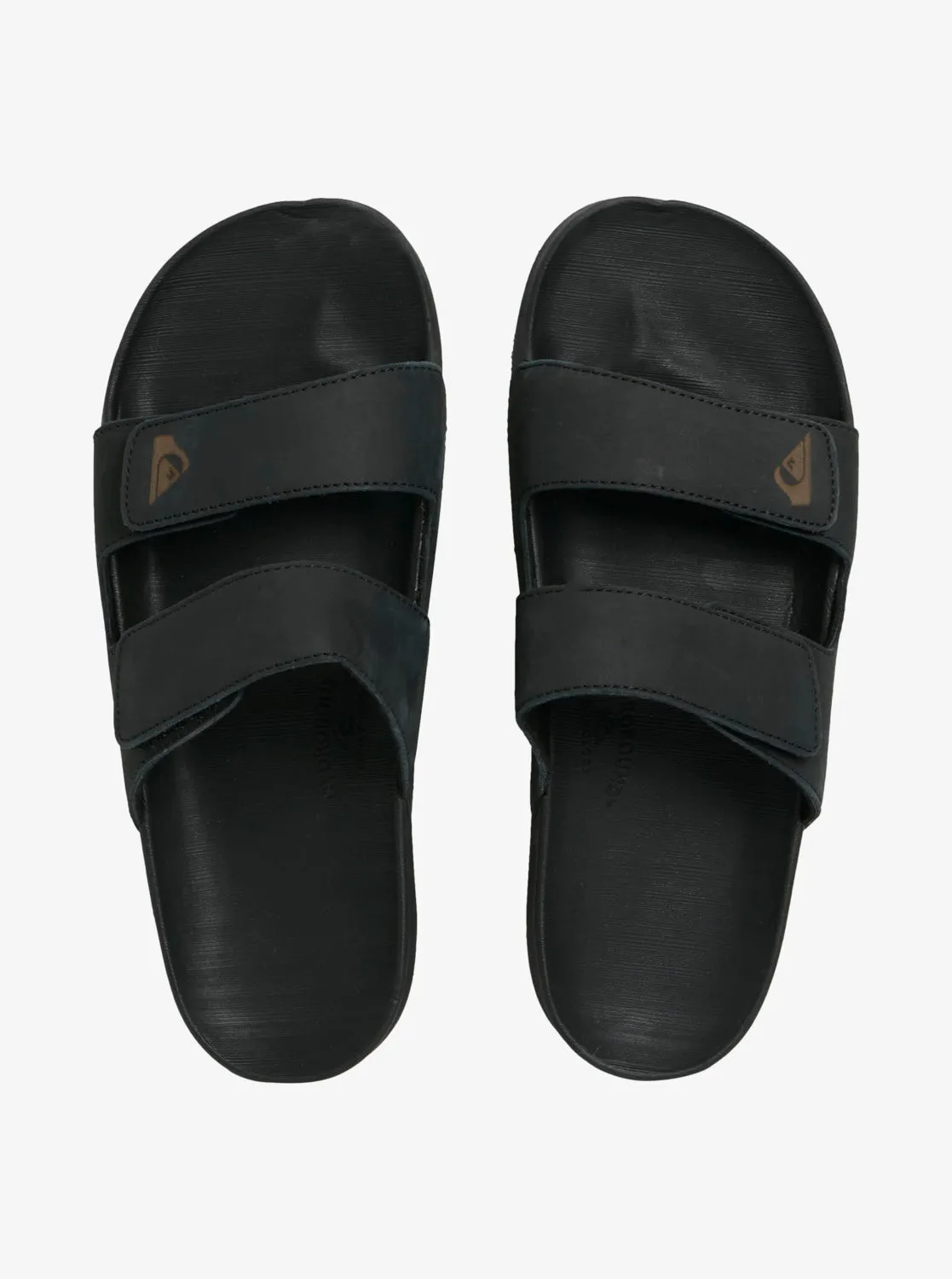 Rivi Leather Double Adjust Sandals - Black 1