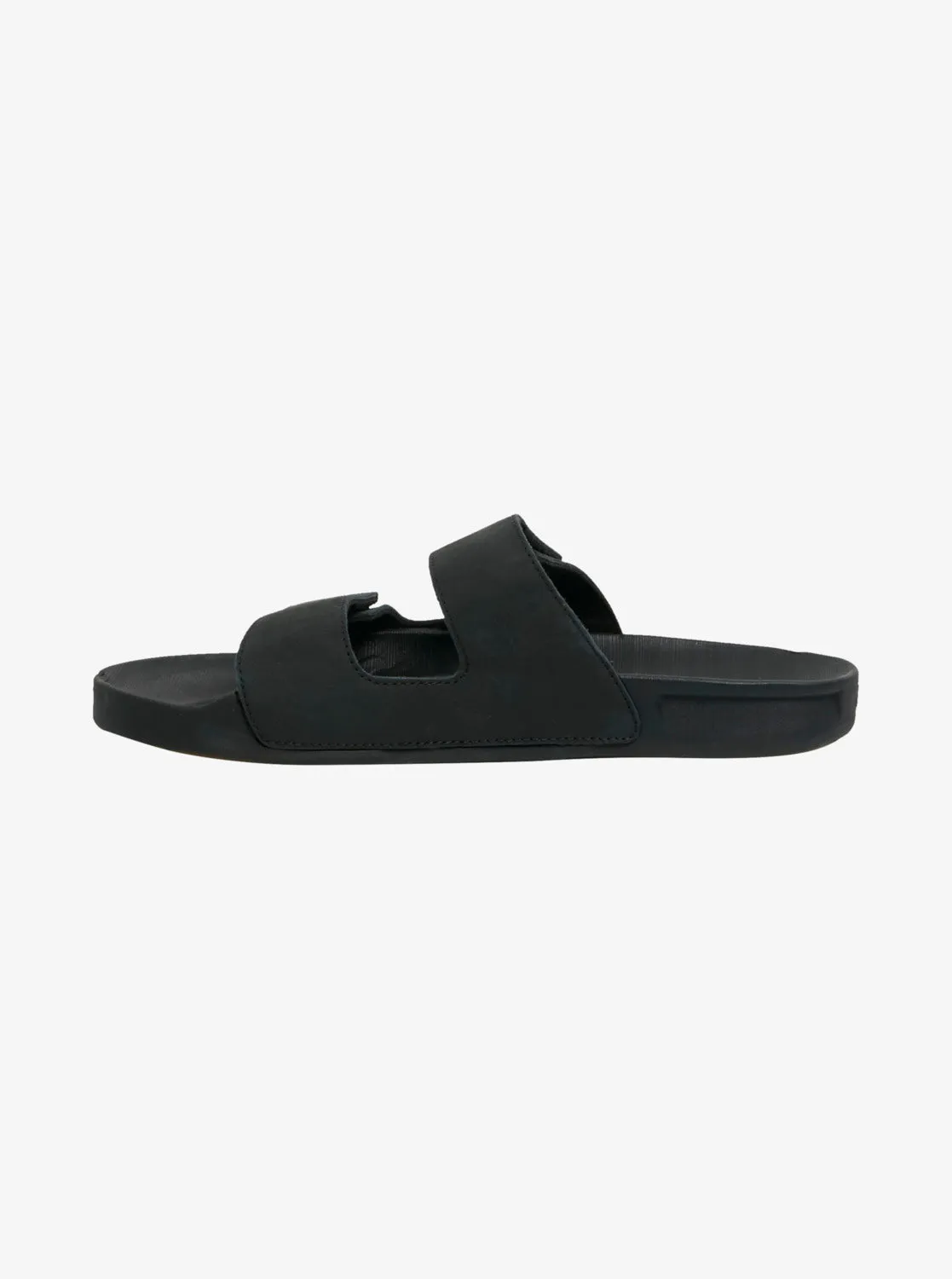 Rivi Leather Double Adjust Sandals - Black 1