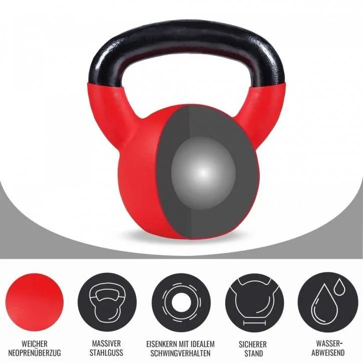 Rubber Coated Kettlebell 16KG