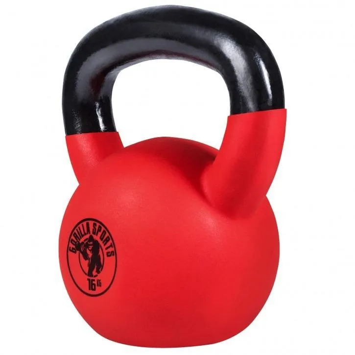 Rubber Coated Kettlebell 16KG