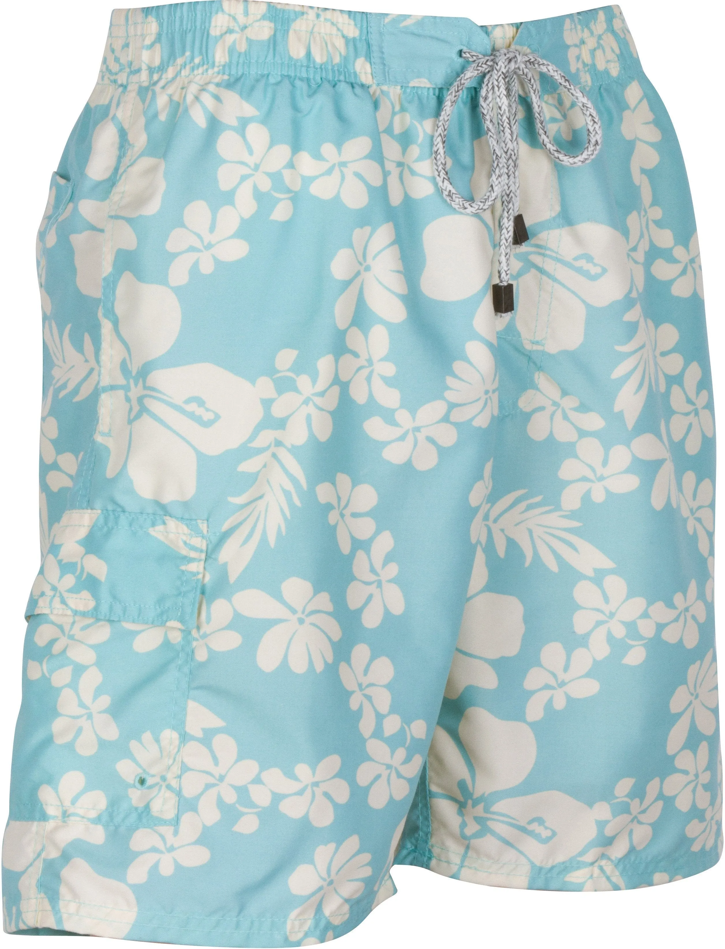 Sakkas Keona Hibiscus Patch Pocket Swim Trunk/Boardshort