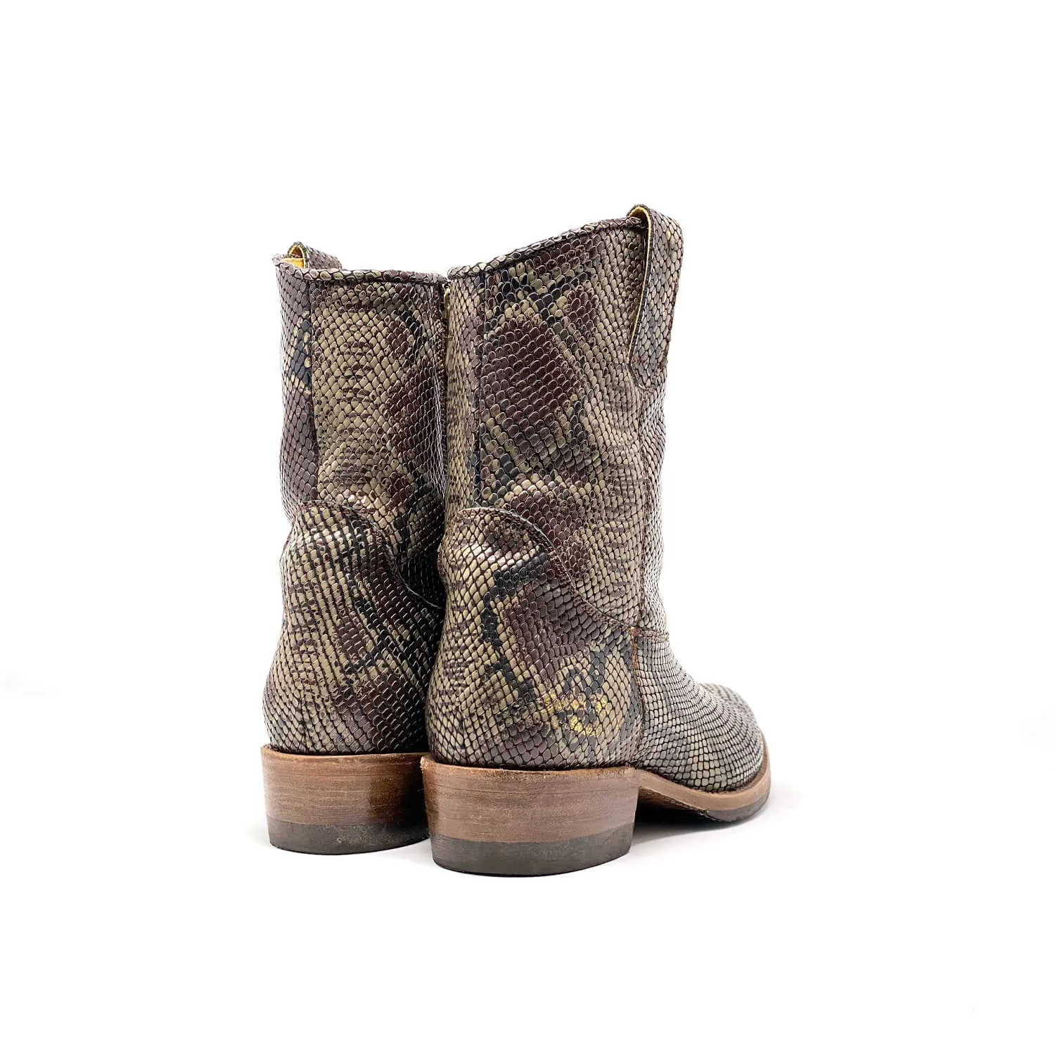 Santa Rosa Brand x Snake Oil Provisions Heartbreaker Boot Brown Snake