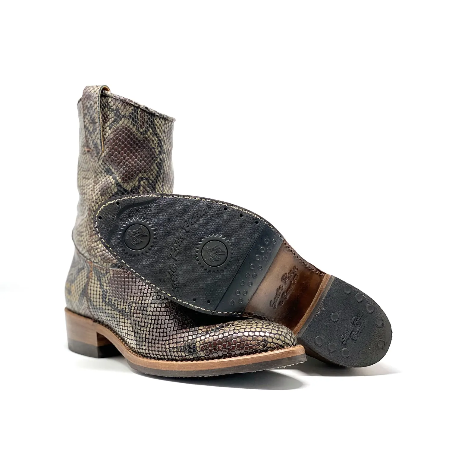 Santa Rosa Brand x Snake Oil Provisions Heartbreaker Boot Brown Snake