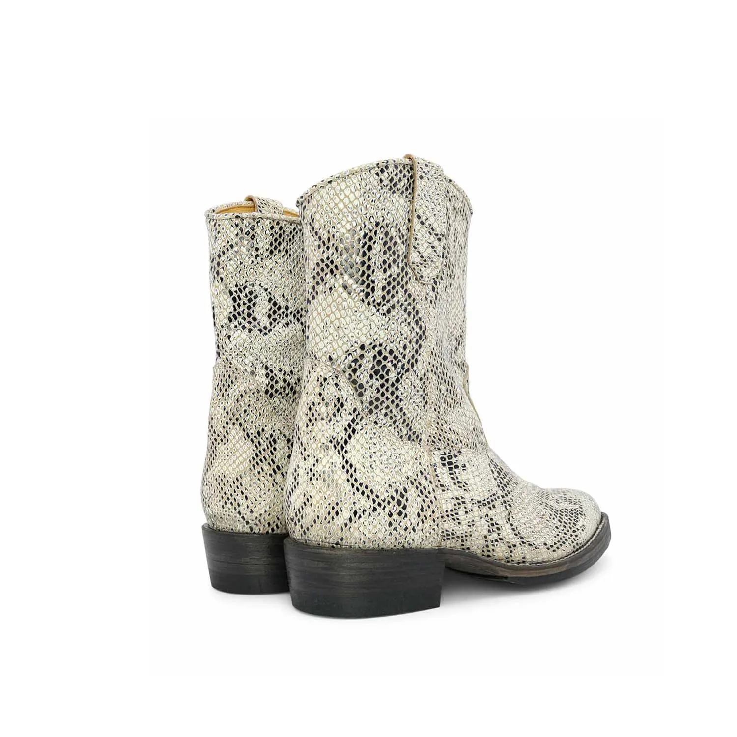 Santa Rosa Brand x Snake Oil Provisions Heartbreaker Boot White Snake