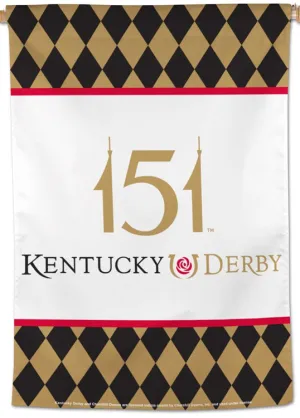 *SHIPS 11/20* The 151st Kentucky Derby (2025) Official Premium 28x40 Horse Racing Wall Banner - Wincraft Inc.