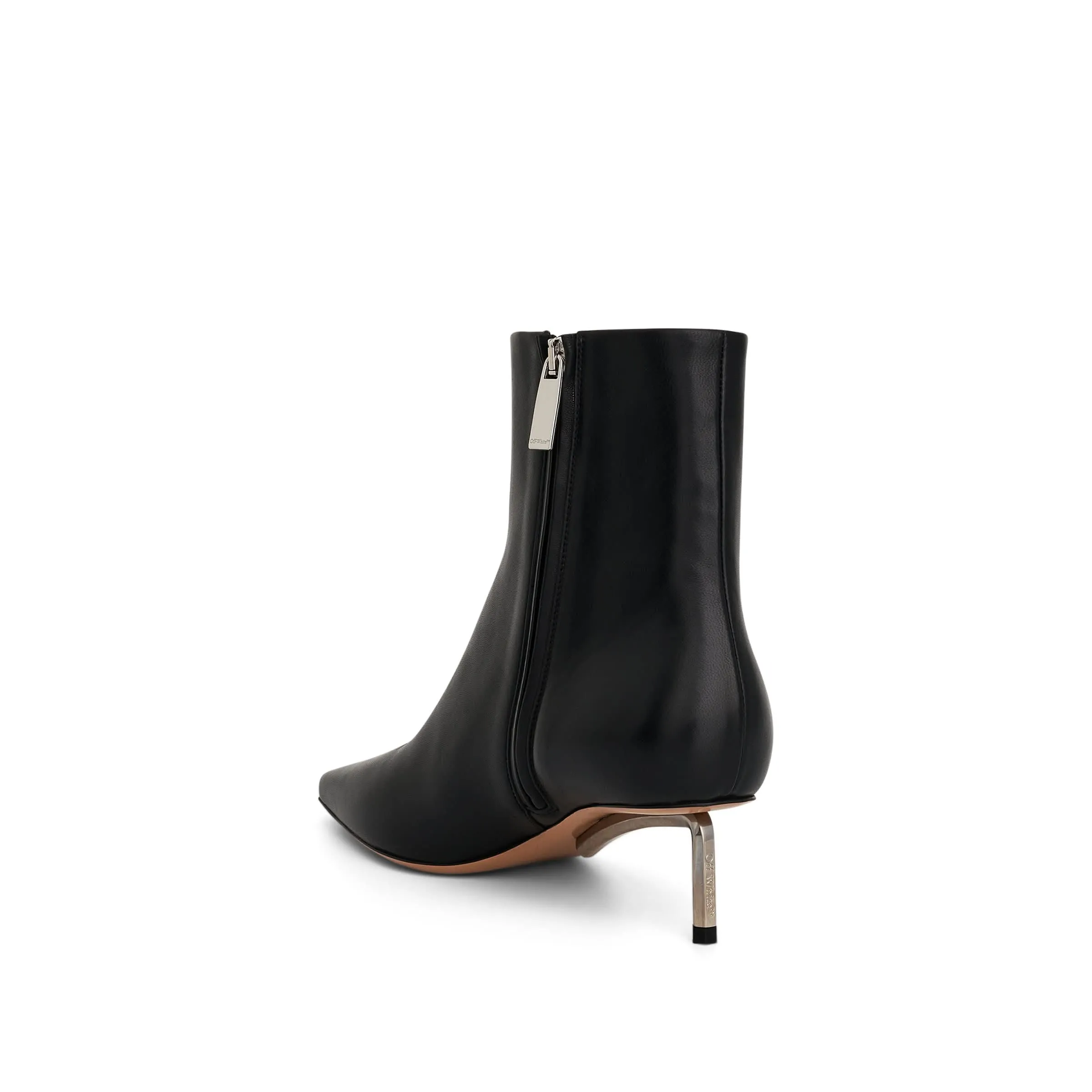 Silver Allen Ankle Boot in Black/Silver