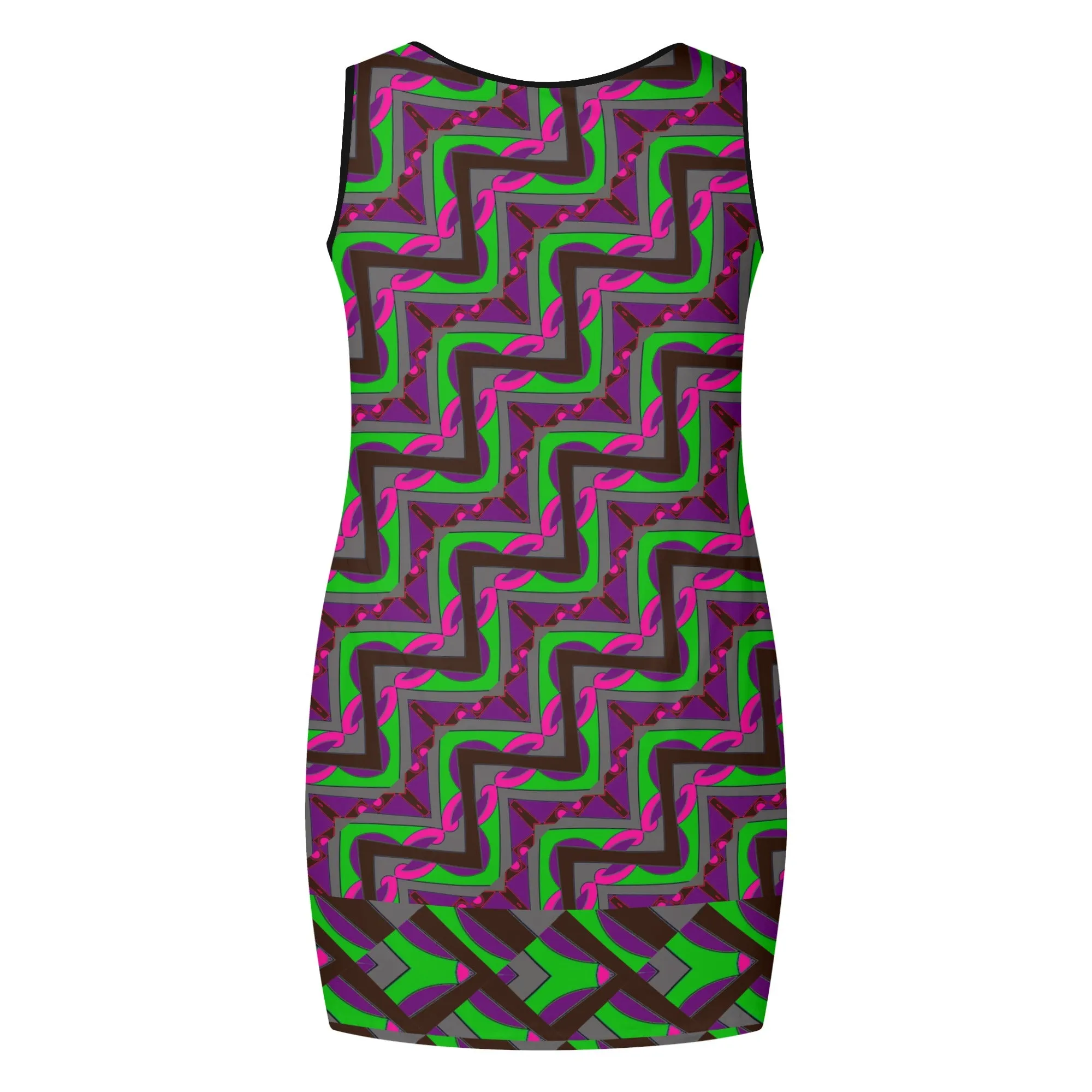 Sling Shot Maze Womens Sleeveless Mini Dress