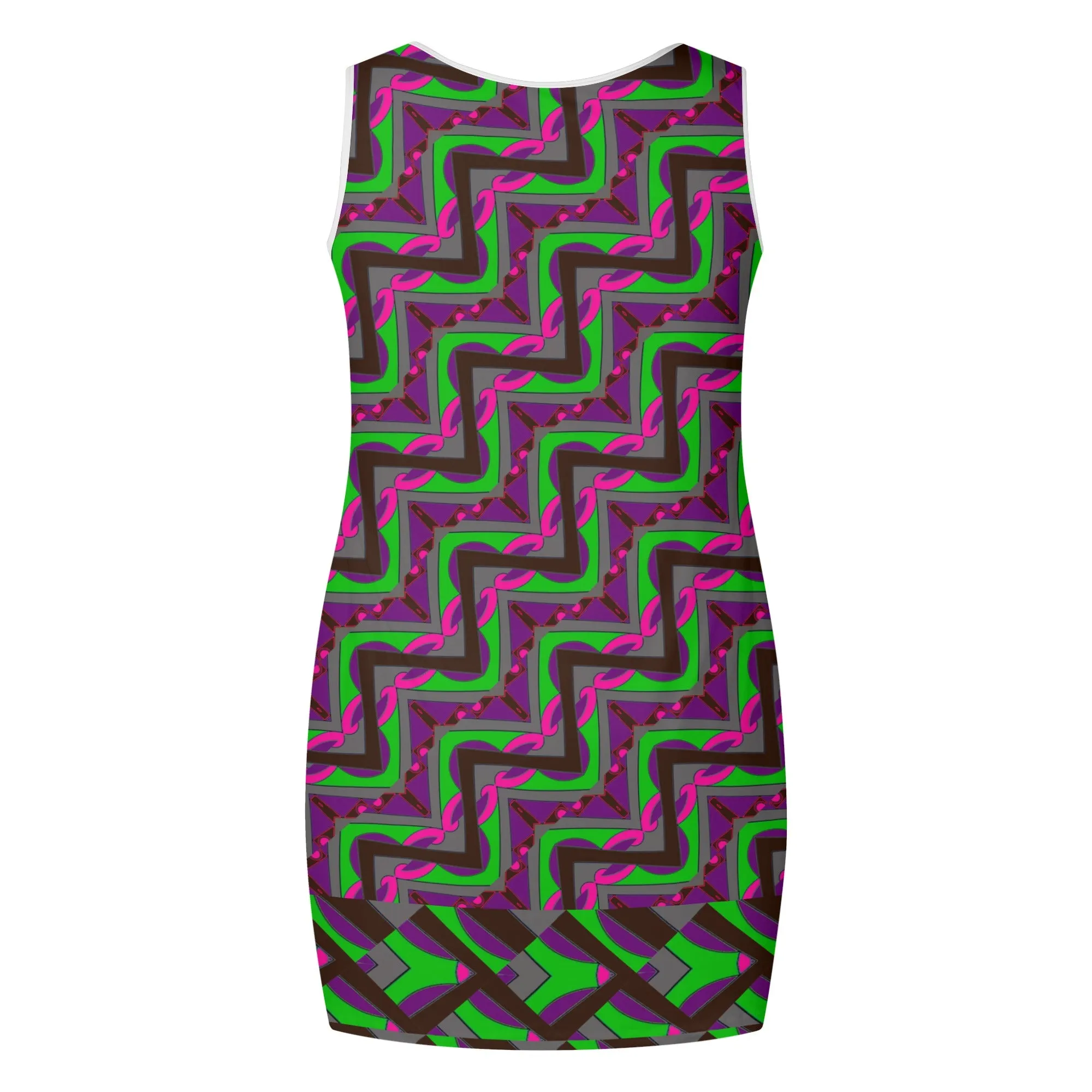 Sling Shot Maze Womens Sleeveless Mini Dress