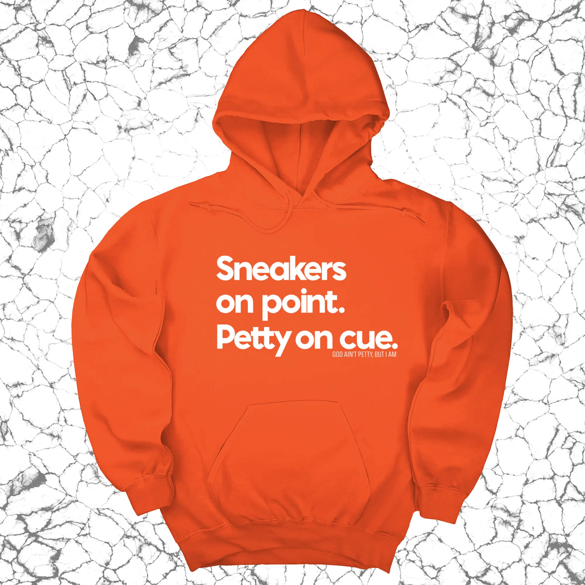 Sneakers on point. Petty On Cue Unisex Hoodie