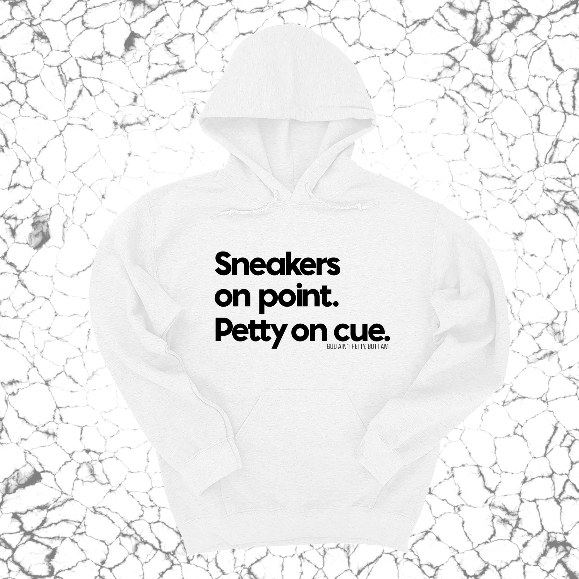 Sneakers on point. Petty On Cue Unisex Hoodie