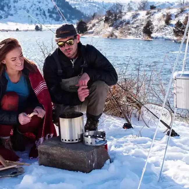 Solo Stove Stainless Steel Campfire Camp Stove - Portable &amp; "Smokeless"