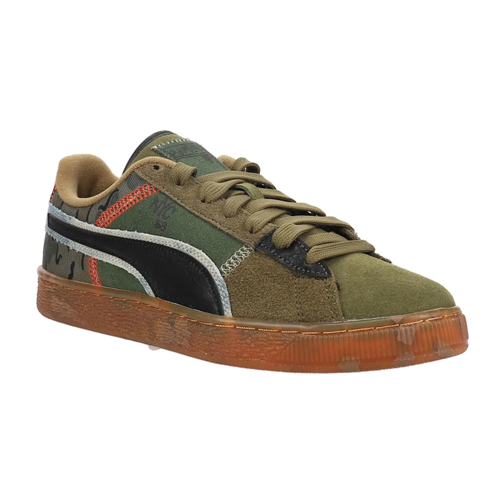 Suede Peace And Love Flagship Camo Lace Up Sneakers