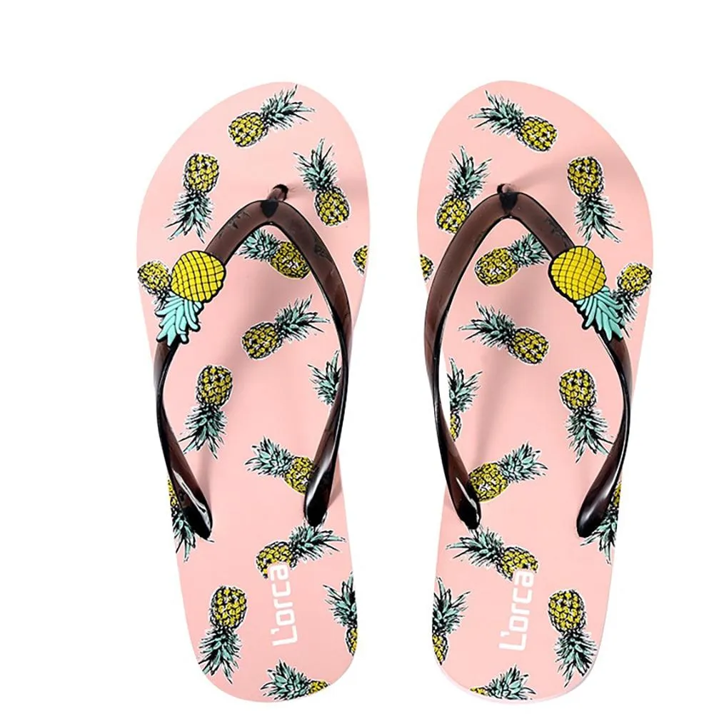 Sweet Summer Fruit Patters Flip Flops Slippers