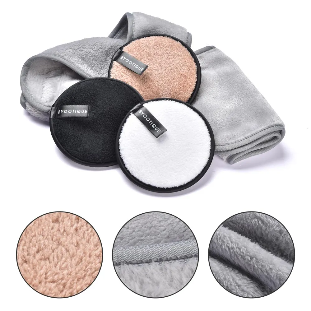 TheLAShop Makeup Remover Pads Headband Towel Pack of 3