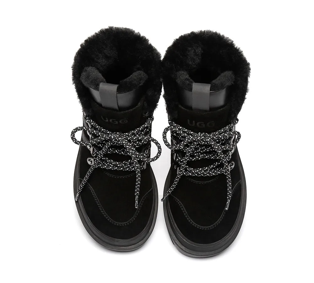 Urban UGG® UGG Boots Women Sheepskin Wool Lace Up Vicki