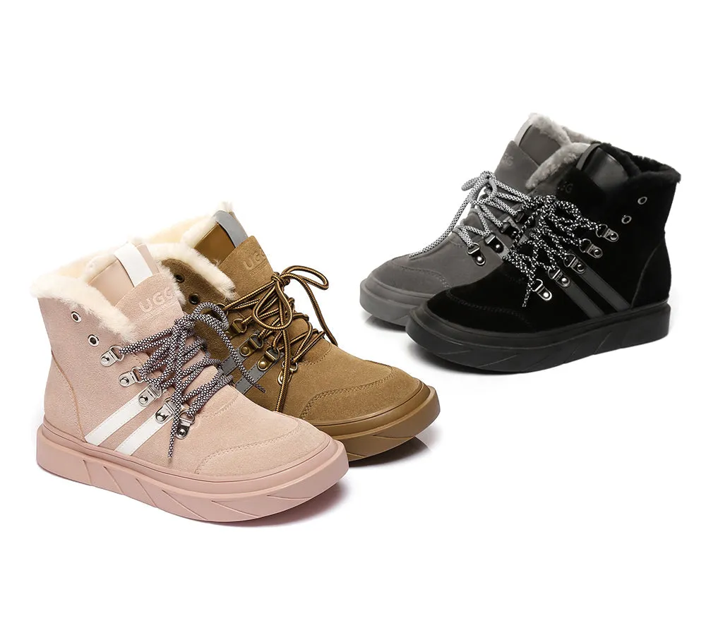 Urban UGG® UGG Boots Women Sheepskin Wool Lace Up Vicki