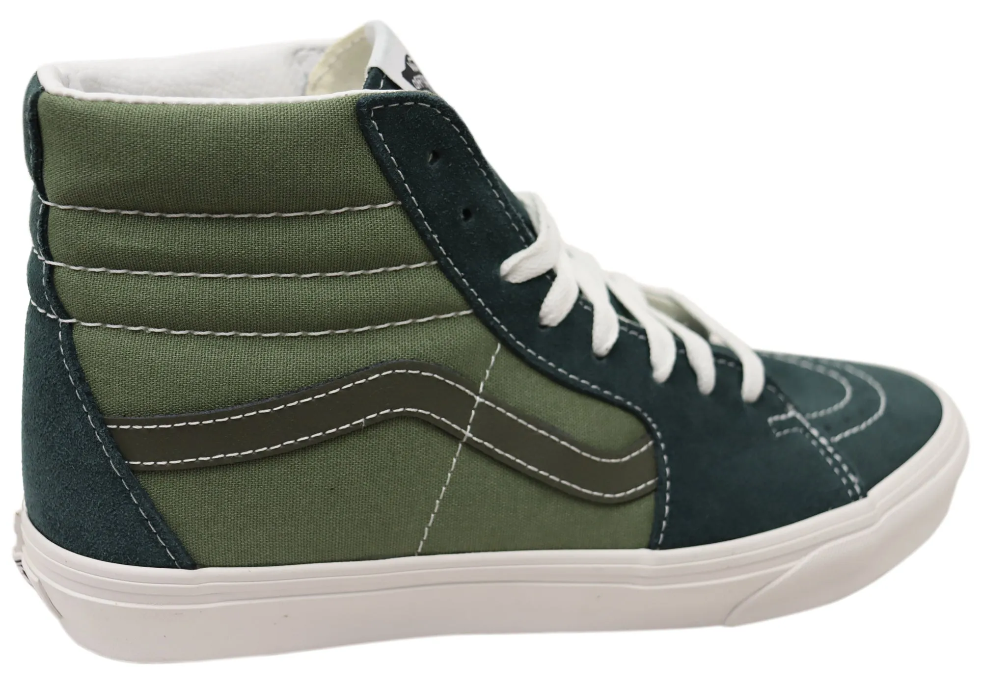 Vans Mens SK8 HI Tri Tone Green Hi Top Sneakers