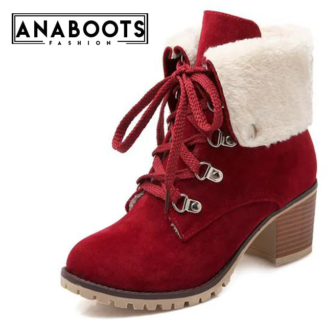 Warm Fur Winter Martin Ankle Boots