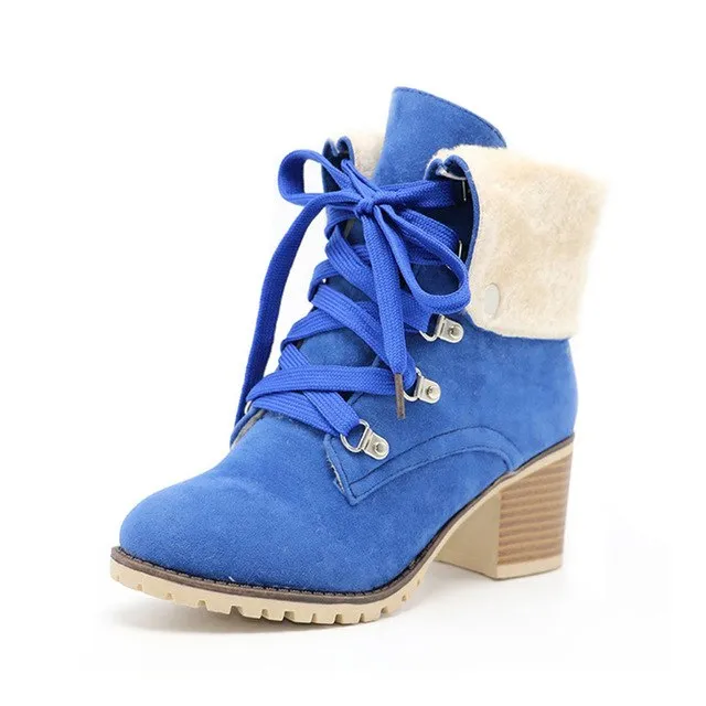 Warm Fur Winter Martin Ankle Boots