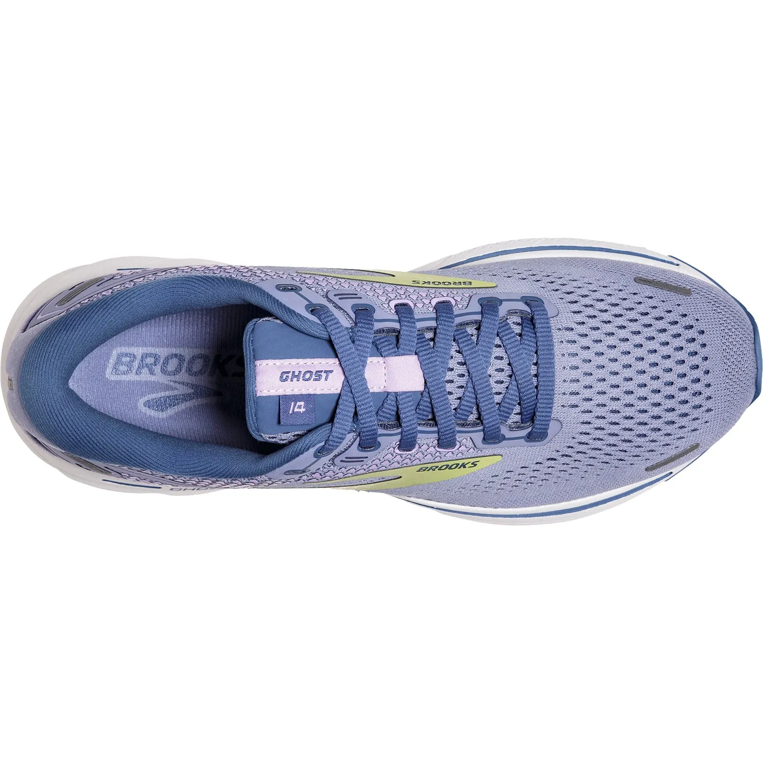 Women's Brooks Ghost 14 Purple Impression/Dutch/Lime Mesh