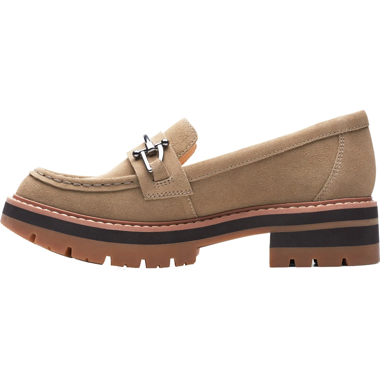 Women's Clarks Orianna Bit Dark Sand Suede