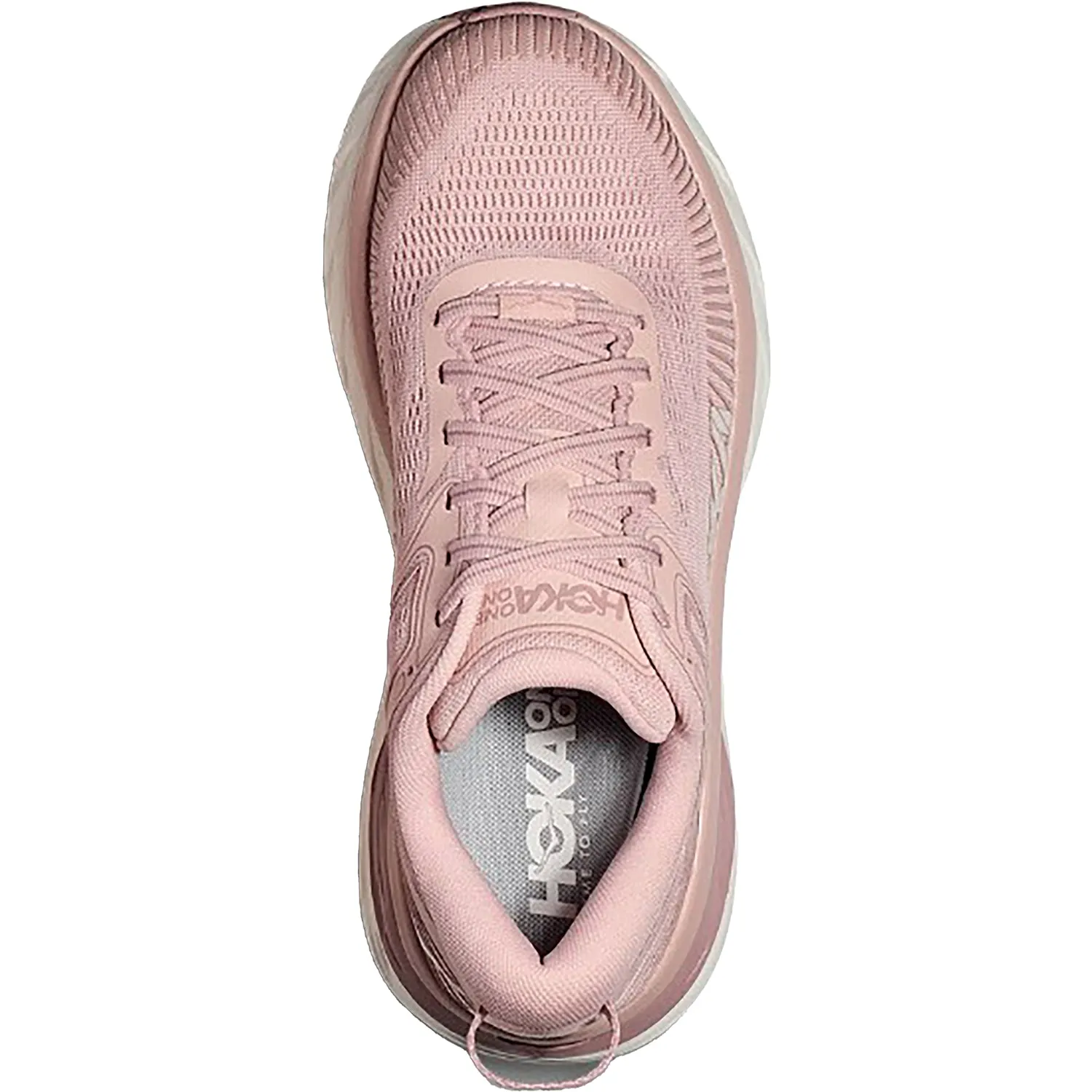 Women's Hoka Bondi 7 Peach Whip/White Mesh