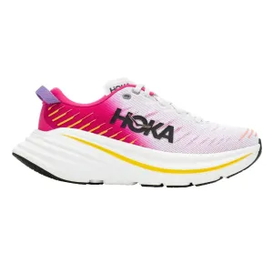 Womens Hoka Bondi X - Blanc De Blanc / Pink Yarrow