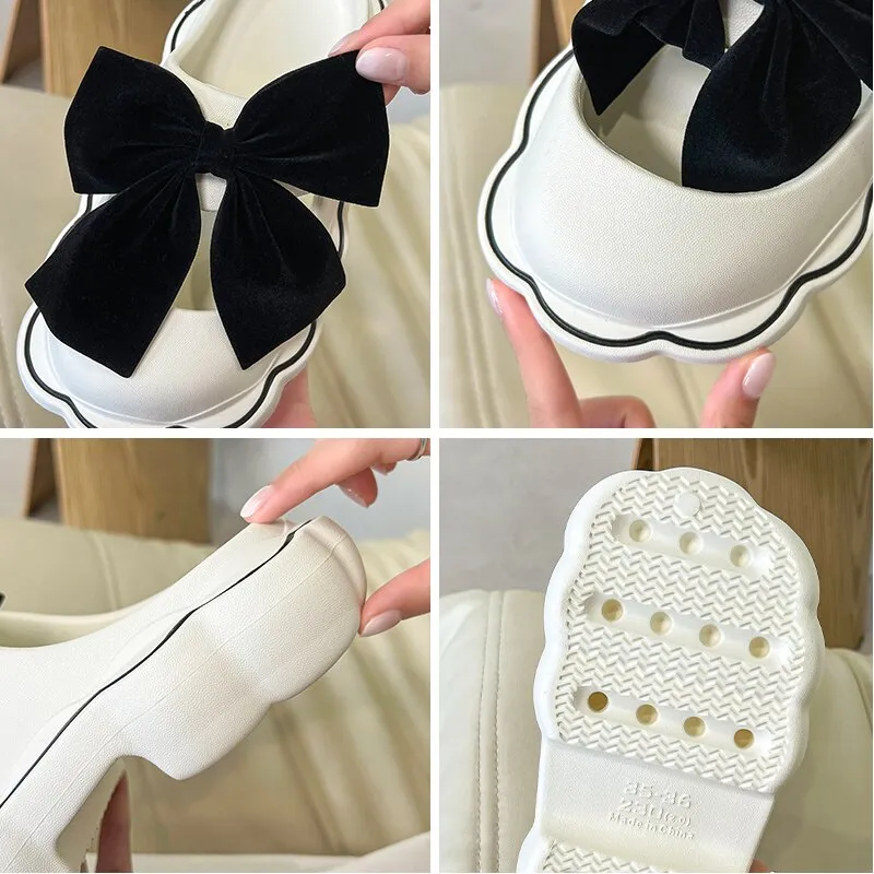 Women's New Baotou Slippers Summer Thick Soled Anti-skid Indoor Outdoor Beach Shoes Leisure Garden Lovely Fairy Sandals Zapatos