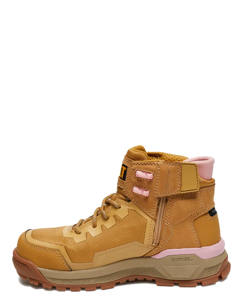 Womens Propulsion Zip Side Safety Boot - Honey