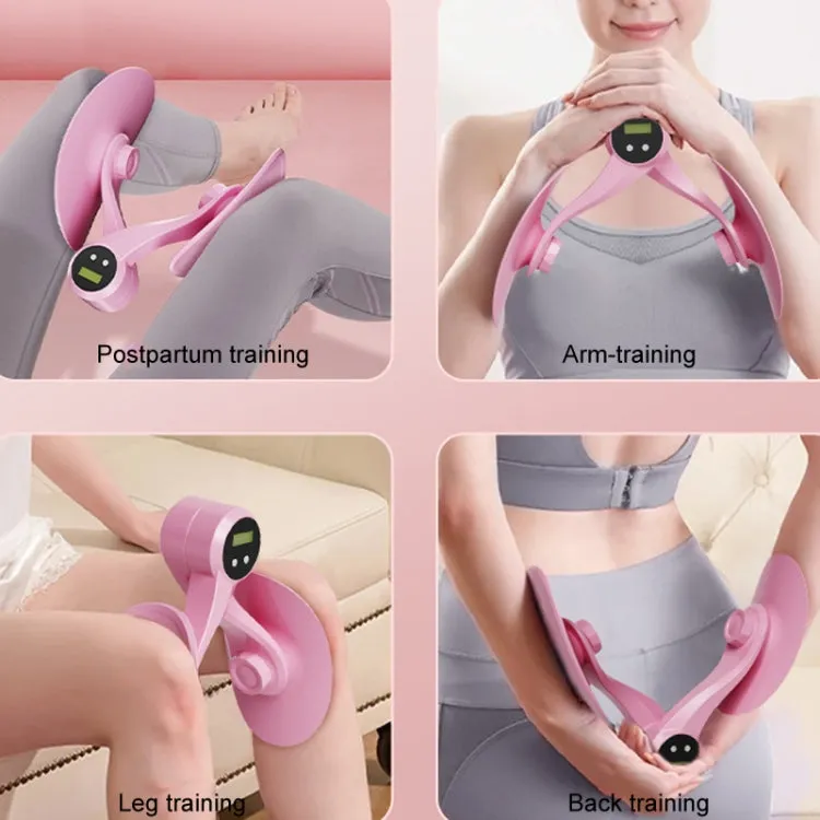 Yoga Clip Legs Pelvic Muscle Trainer Kegel Exercise Postpartum Repair Slim Legs Equipment, Color: Purple