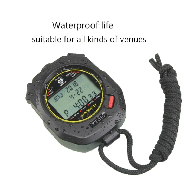 YS Electronic Stopwatch Timer Training Running Watch, Style: YS-860 60 Memories (Black)