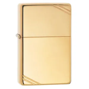 Zippo High Polish Brass Vintage with Slashes - 270