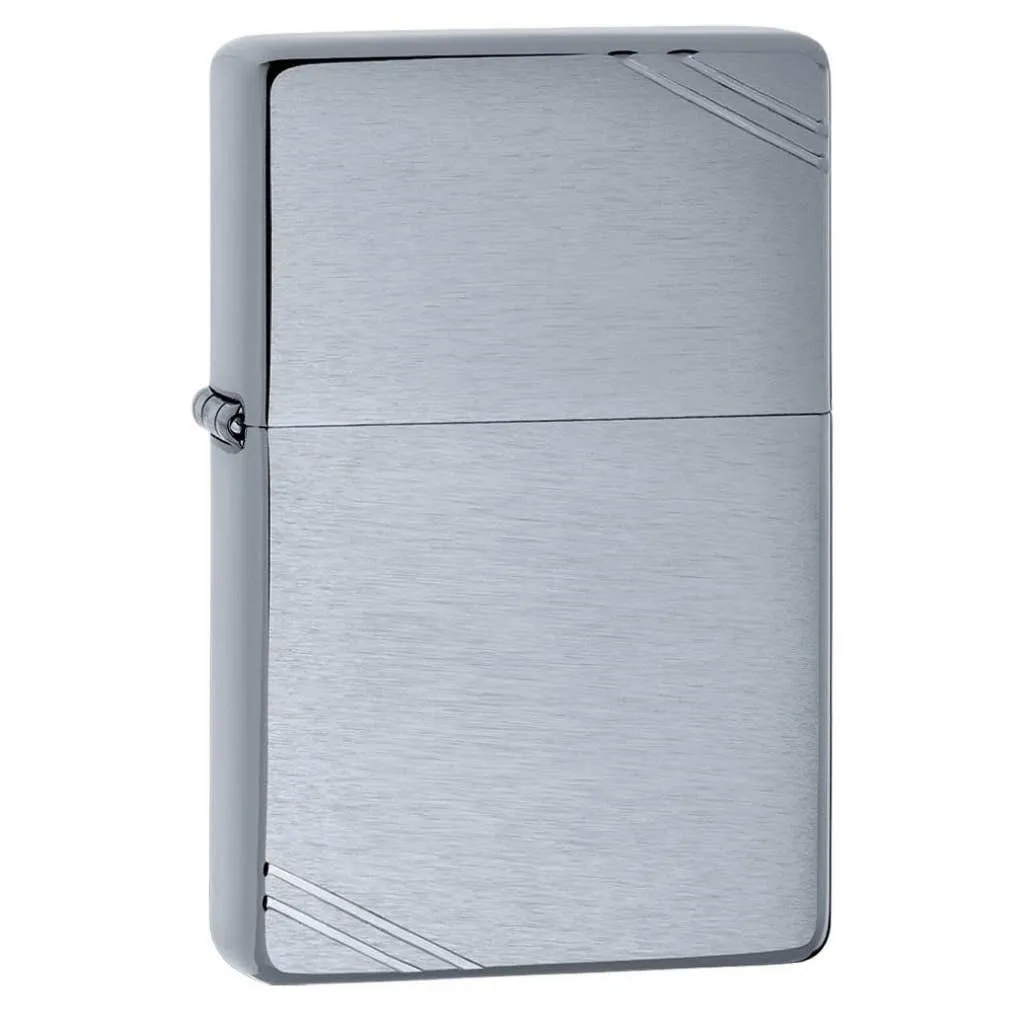 Zippo Vintage Brushed Finish Chrome - 230